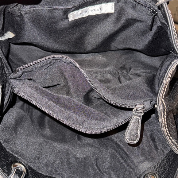 Nine West Textured Black Shoulder Bag - Picture 7 of 10